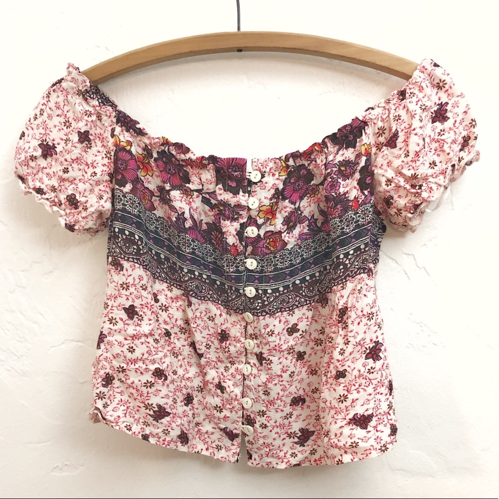 LF Seek The Label Floral Crop Top NEW